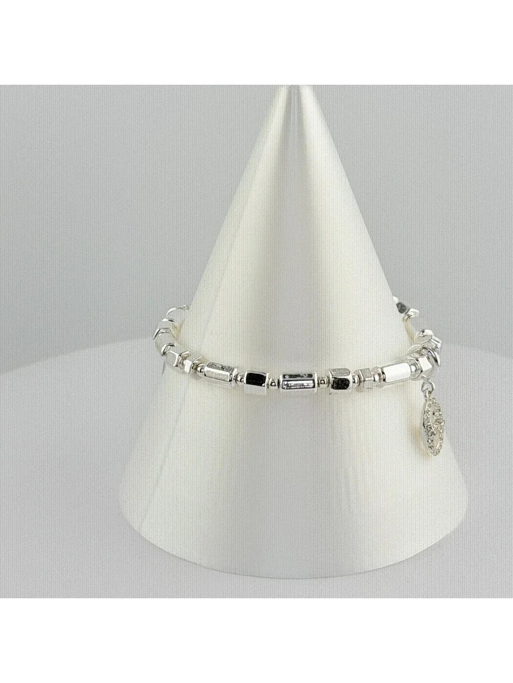 Bomb Party Single Stack Bracelet - on Silver Plating #136